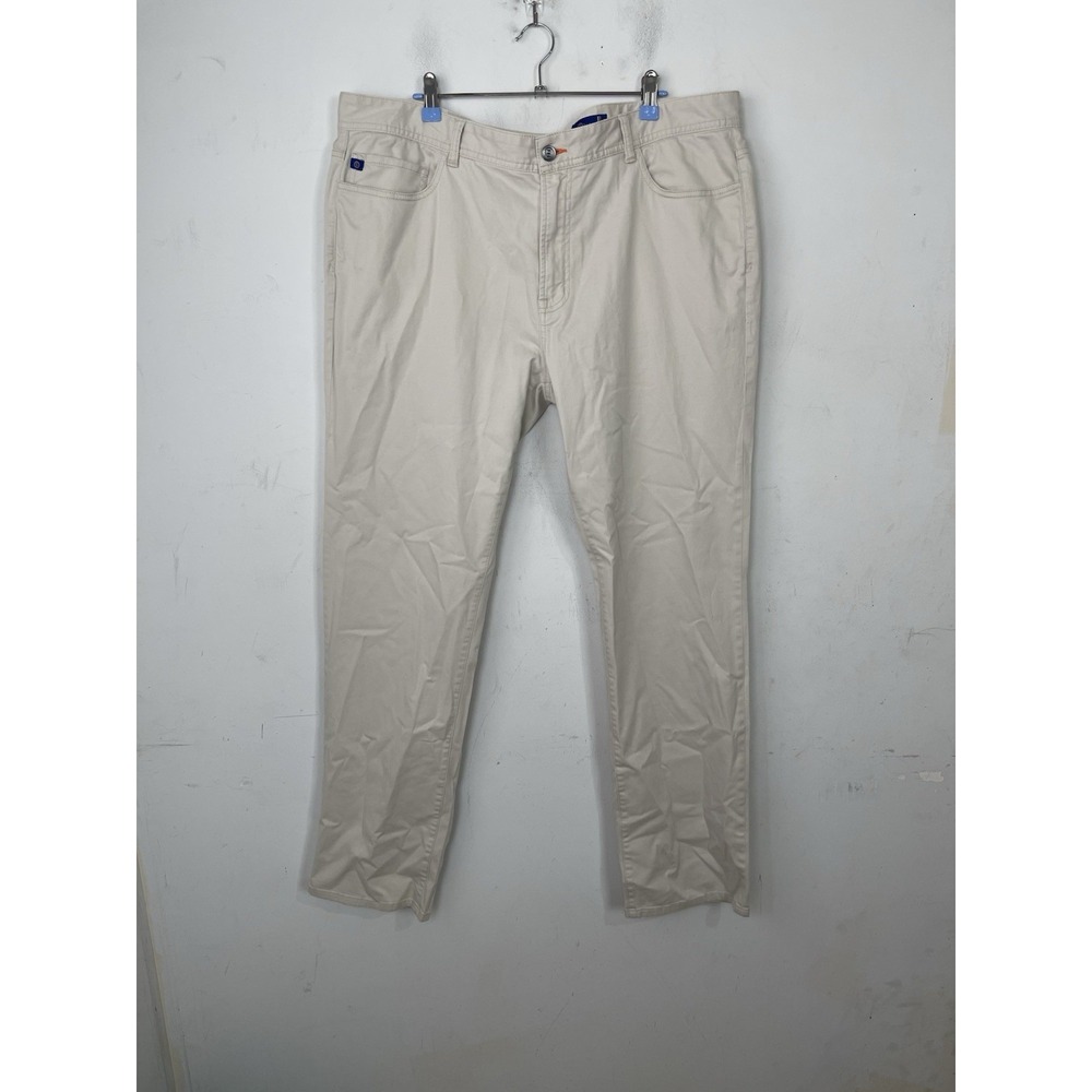 Stitch Mens Golf Pants‎ 40x34 Khaki Chino Britches Performance 5 Pocket Beige